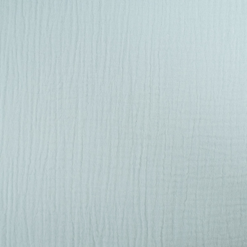 Double Gaze Unie Bleu Pastel - Maison Klem